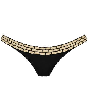 Beach Bunny Kira Braided-Detail Bikini Bottoms - Natural
