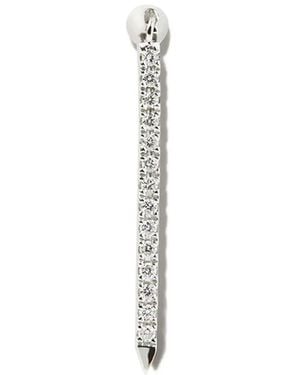 Maria Tash 18Kt Eternity Bar Diamond Charm - White