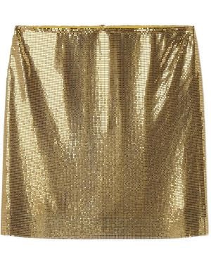 Versace Sequined Mini Skirt - Green
