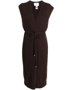 Vanisé Cardigan Lungo Con Scollo A V - Nero