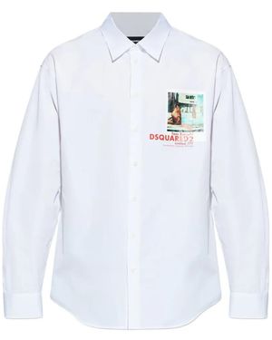 DSquared² Printed Shirt - White