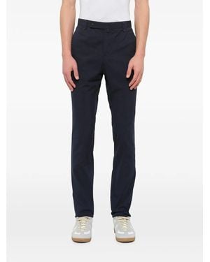 Lanvin Slim-Fit Button-Fastening Trousers - Blue
