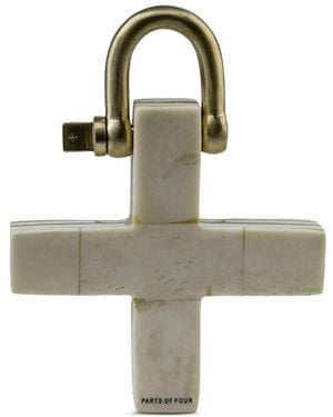 Parts Of 4 Cross Sleutelhanger Met Bedel - Metallic