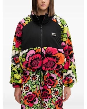 Rip Curl X Farm Rio Blooming Floral-Print Paneled Jacket - Red