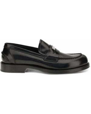 Dolce & Gabbana Calfskin Loafers - Black