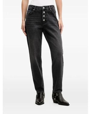 KARL LAGERFELD Vaqueros Con Parche Del Logo - Negro
