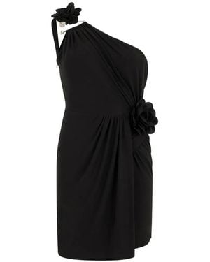 Philipp Plein One-Shoulder Mini Dress - Black