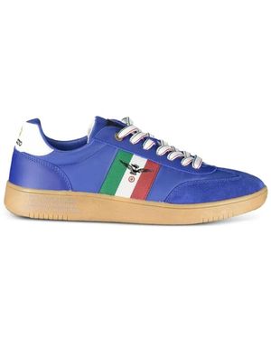 Esercito 1659 Baskets À Détail De Drapeau Italien - Blue