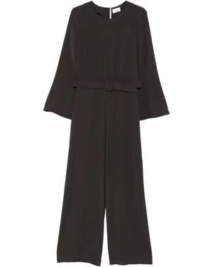 P.A.R.O.S.H. Belted Jumpsuit - Black