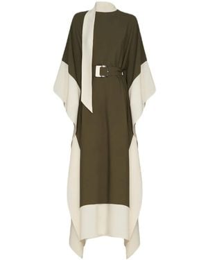 ‎Taller Marmo Adda ベルテッド カフタンドレス - グリーン