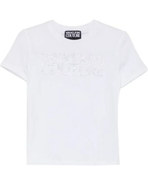 Versace Jeans Couture Lettered T-Shirt - White