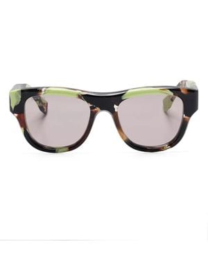 Gucci Square-Frame Sunglasses - Brown
