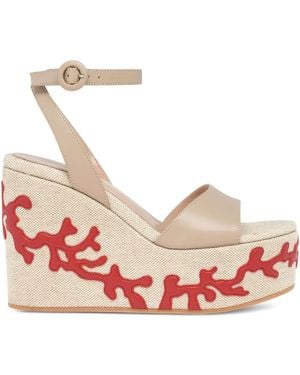 Gianvito Rossi Malia Sandalen Met Plateauzool - Roze