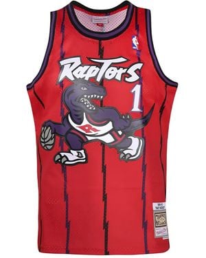Mitchell & Ness Raptors Mcgrady トップ - レッド