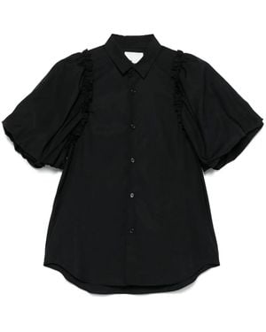 Noir Kei Ninomiya Hemd Mit Puffärmeln - Schwarz