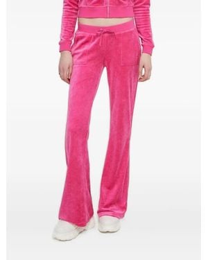 Juicy Couture Velours-Hose Mit Aufgesetzten Taschen - Pink