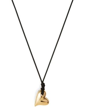 Jenny Bird Art Heart Necklace - Metallic
