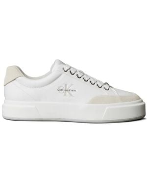 Calvin Klein Logo Trainers - White