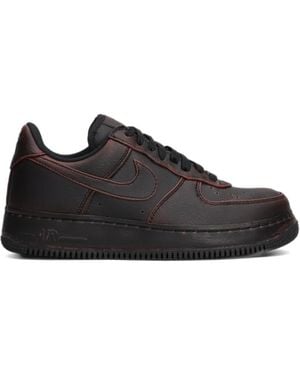 Nike Air Force 1 Leather Trainers - Black
