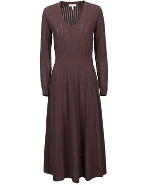 CASASOLA Knitted Maxi Dress - Purple