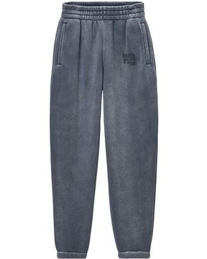 Alexander Wang Essential Terry Sweatpant Puff Paint Logo - Blue