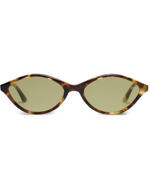 PETER AND MAY Oval-Frame Sunglasses - Metallic