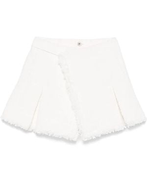 Sacai Denim Mix Shorts - White