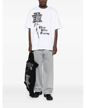 COMME DES GARÇON BLACK Printed T-Shirt - White