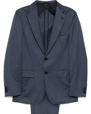 Brioni パッチポケット スーツ - ブルー