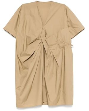 JNBY Vestido con detalle de pliegues - Neutro