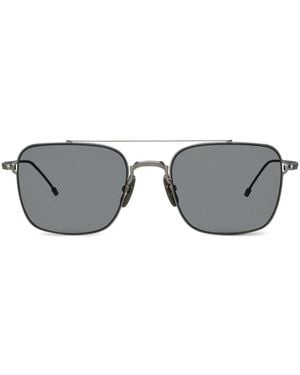Thom Browne Gafas de sol con montura estilo piloto - Gris