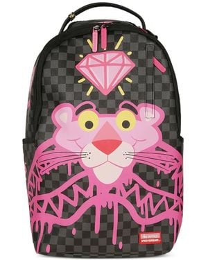 Sprayground X Panther Diamond Shark Backpack - Pink