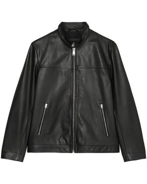 Marc O' Polo Leren Bikerjack - Zwart