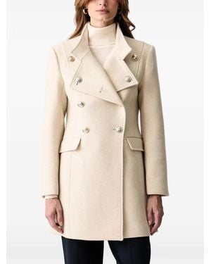 Morgan Double-Breasted Coat - Natural