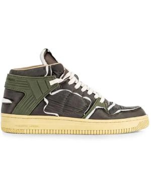 Philippe Model La Grande Mid Paneled Sneakers - Gray