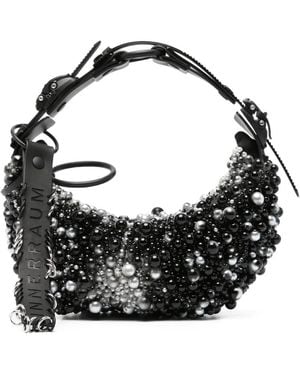 Innerraum Faux-Pearls Tote Bag - Black