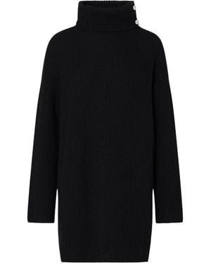 Liu Jo Jewel-Button Knit Dress - Black