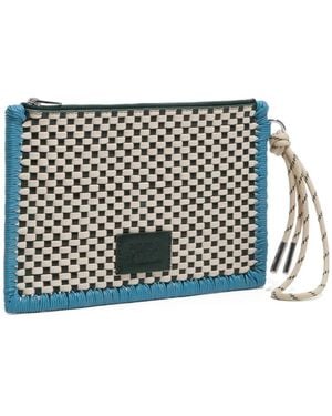 Bimba Y Lola Woven Drawstring Wallet - Natural