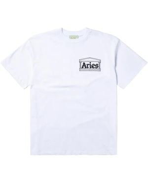 Aries T-Shirt Mit Logo-Print - Weiß