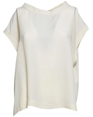 Momoní Boat-Neck Short-Sleeve Top - White