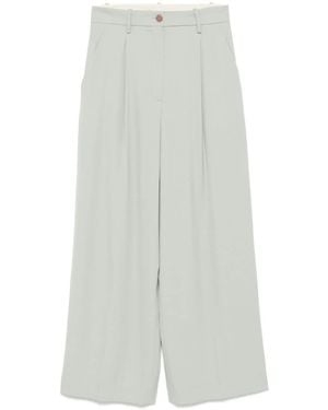 Alysi Virgin-Wool Trousers - White