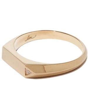 Lizzie Mandler 18Kt Gelbgoldring Mit Diamanten - Mettallic