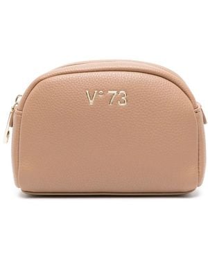V73 Kosmetiktasche Mit Logo-Schild - Natur
