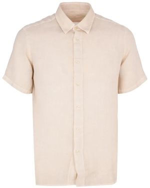 120% Lino Contemporary Fit Shirt - Natural