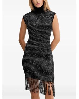 SIMONA CORSELLINI Minikleid Mit Pailletten - Schwarz