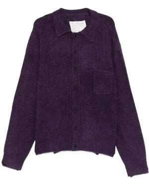 Camiel Fortgens Alpaca Wool-Blend Cardigan - Purple