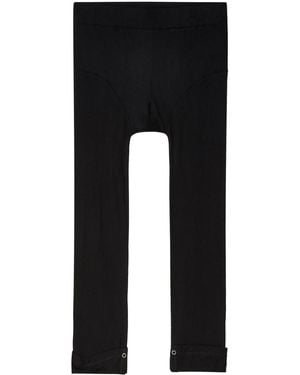 Random Identities Elasticated-Waistband Cotton-Blend Leggings - Black