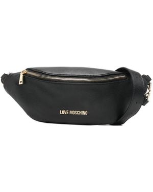 Love Moschino Sac Banane À Fermeture Zippée - Black