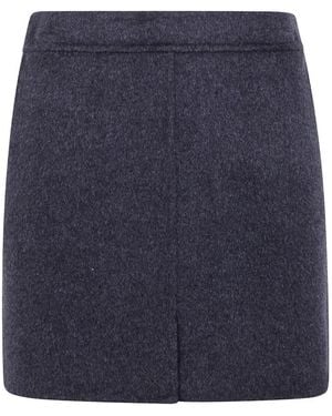 Semicouture Gonna Ilaria A Vita Alta - Blu