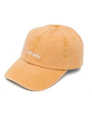 Anya Hindmarch Embroidered Cotton Cap - Natural